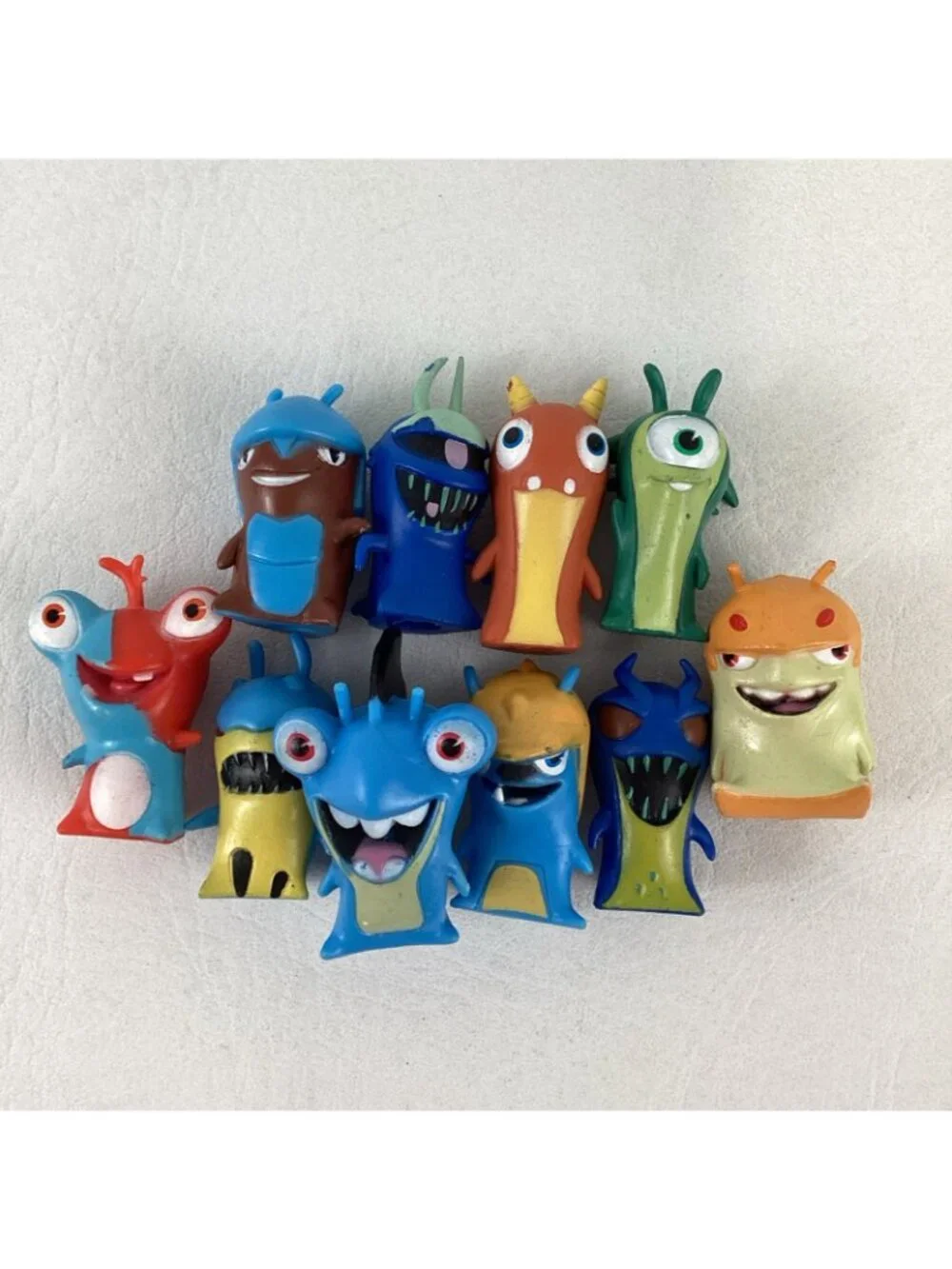 Slugterra Elemental Slugs Mini Action Figure Lot Crystald Doc Tormato Frostfang